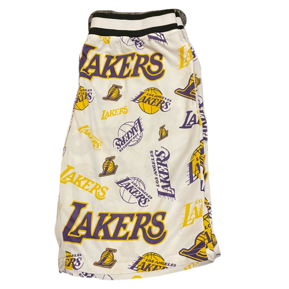 NBA LA Lakers patch shorts. Size youth XL 18-20